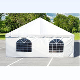 TentandTable Standard Cathedral Tent Sidewall, 9-Foot by 20-Foot, Waterproof Sidewalls for Commercial Party & Canopy Tents, UV Resistant & Removable, 14oz Translucent Vinyl, Tent Not Included TentandTable