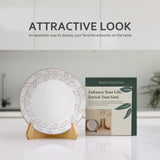 ANBOXIT Plate Stands for Display, 6 Inch Plate Holders for Displaying, Bamboo Picture Frame Stand for Tables, Tabletop Easels, Decorative Stand for Platter, Dish, Book, Photo and Plaque (1 Pack) ANBOXIT