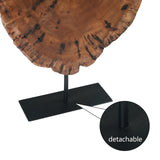 WELLAND Irregular Date Tree Sculpture, Wood Tabletop Sculpture Collectible Decoration for Home Office Decor, Approximate Size Over 7.87 x 7.87 x 1.57 Inches WELLAND