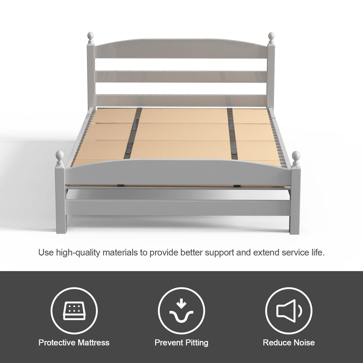 Imperius Mattress Support Wooden Bunkie Board/Bed Slats/Queen Bed Board Under Mattress Support(30"x 60" Twin Size) Imperius