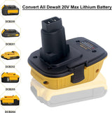 2-Packs DCA1820 Replace for Dewalt 18V to 20V Battery Adapter, Convert DeWalt 20Volts Max XR Lithium Battery DCB203 DCB204 DCB206 DCB609 to DeWalt 18 Volts XRP Drills Cordless Power Tools Gonocop