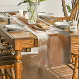 Artoid Mode Brown Abstract Modern Art Table Runner, Seasonal Farmhouse Style Kitchen Dining Table Decoration for Home Party Decor 13x72 Inch Artoid Mode