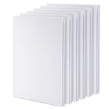 Paper Junkie White Blank Hardcover Books for Kids to Write Stories, Unlined Scrapbook and Journal - 18 Sheets/36 Pages Each - 6x8 inch (Pack of 6) - Blank Journal - Drawing Notebook - White Notebook Paper Junkie