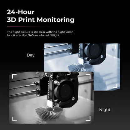 Creality Nebula Camera, 3D Printer Camera for 24H Real-Time Monitoring, Time-Lapse, Spaghetti Detection, Compatible with Sonic Pad, Nebula Pad, Ender 3 V3/Plus/KE/SE, CR-10 SE, HOLOT-MAGE/PRO - WoodArtSupply