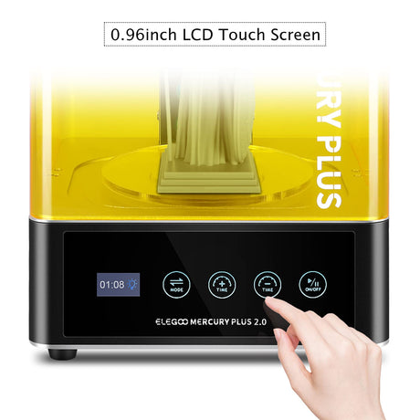 ELEGOO Mercury Plus 2.0 Wash and Cure Station Washing and Curing Machine Resin Curing Station for LCD/DLP/SLA 3D Printed Models with Rotary Curing Turntable and Washing Bucket ELEGOO