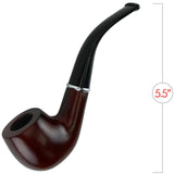 Skeleteen Fake Pipe Costume Accessory - Wood Look Tobacco Prop Pipe for Dress Up and Pretend Play Skeleteen