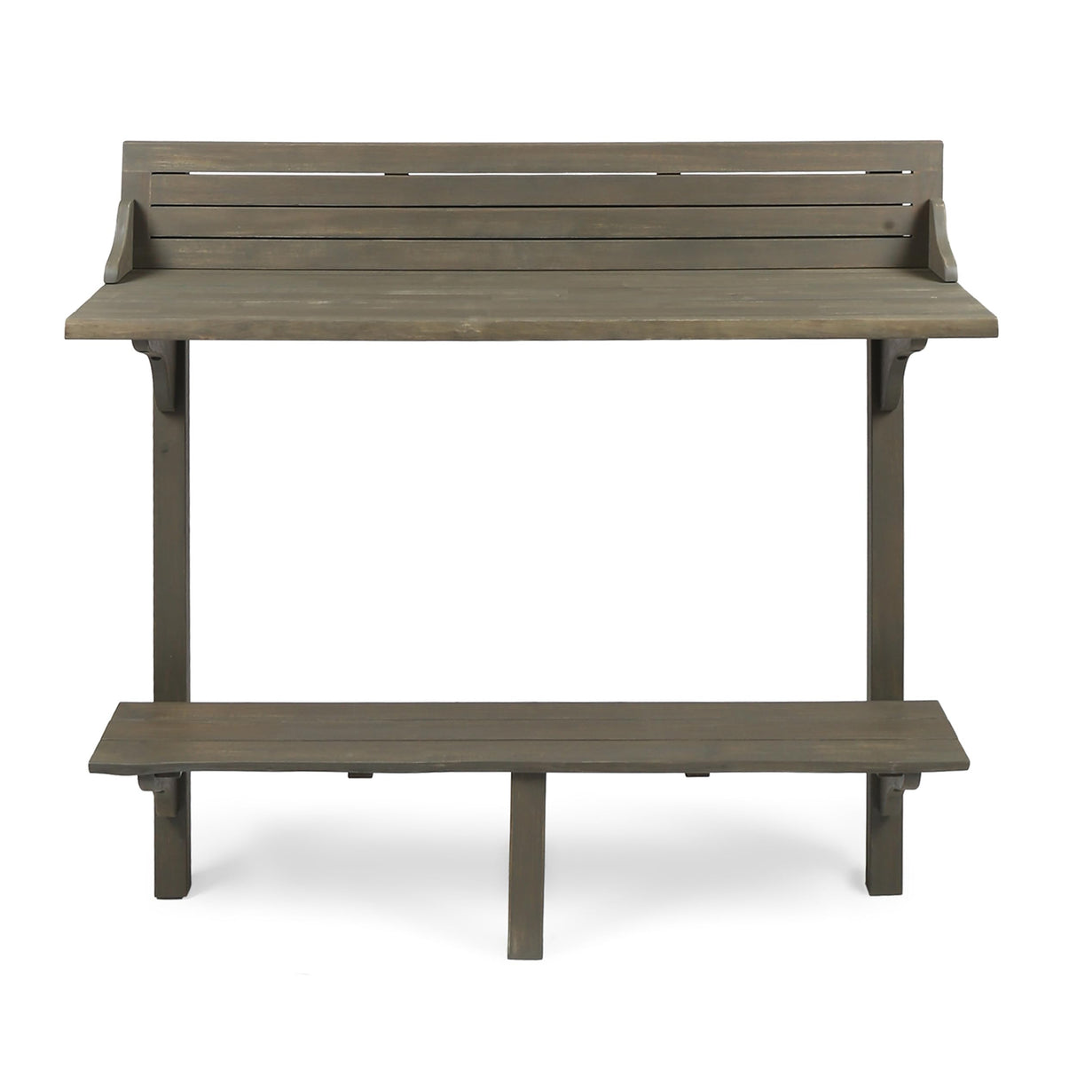 Christopher Knight Home Caribbean Outdoor Acacia Wood Balcony Bar Set, 3-Pcs Set, Grey Finish Christopher Knight Home