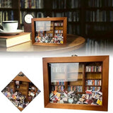 Shake Away Your Anxiety Wooden Bookshelf Ornament - Mini Book Box Display for Stress Relief TPXAVRDZ