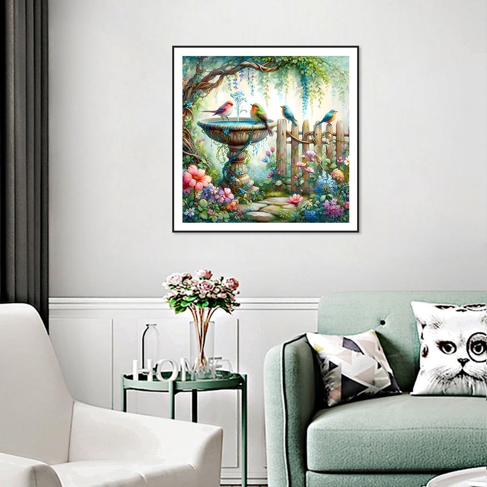 Anuver Landscape Diamond Painting Kits for Adults, 5D DIY Diamond Art Kits for Beginners, Full Drill Diamond Painting Kits for Home Wall Decor, Bird, 12x12 Inch Anuver