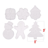 ArtCreativity Christmas Ceramic Painting Kit for Kids - 6 Ceramic Figures, 2 Paint Sets, and 2 Brushes - DIY Christmas Painting Crafts for Toddlers 3 4 5 6 7 8 - Kids’ Paint Activity Set ArtCreativity