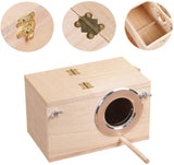 YJJKJ Pet Wood Parakeet Nest Box Bird House Breeding Nesting Bird Cage Box for Lovebirds Cockatiel Parrotlets YJJKJ
