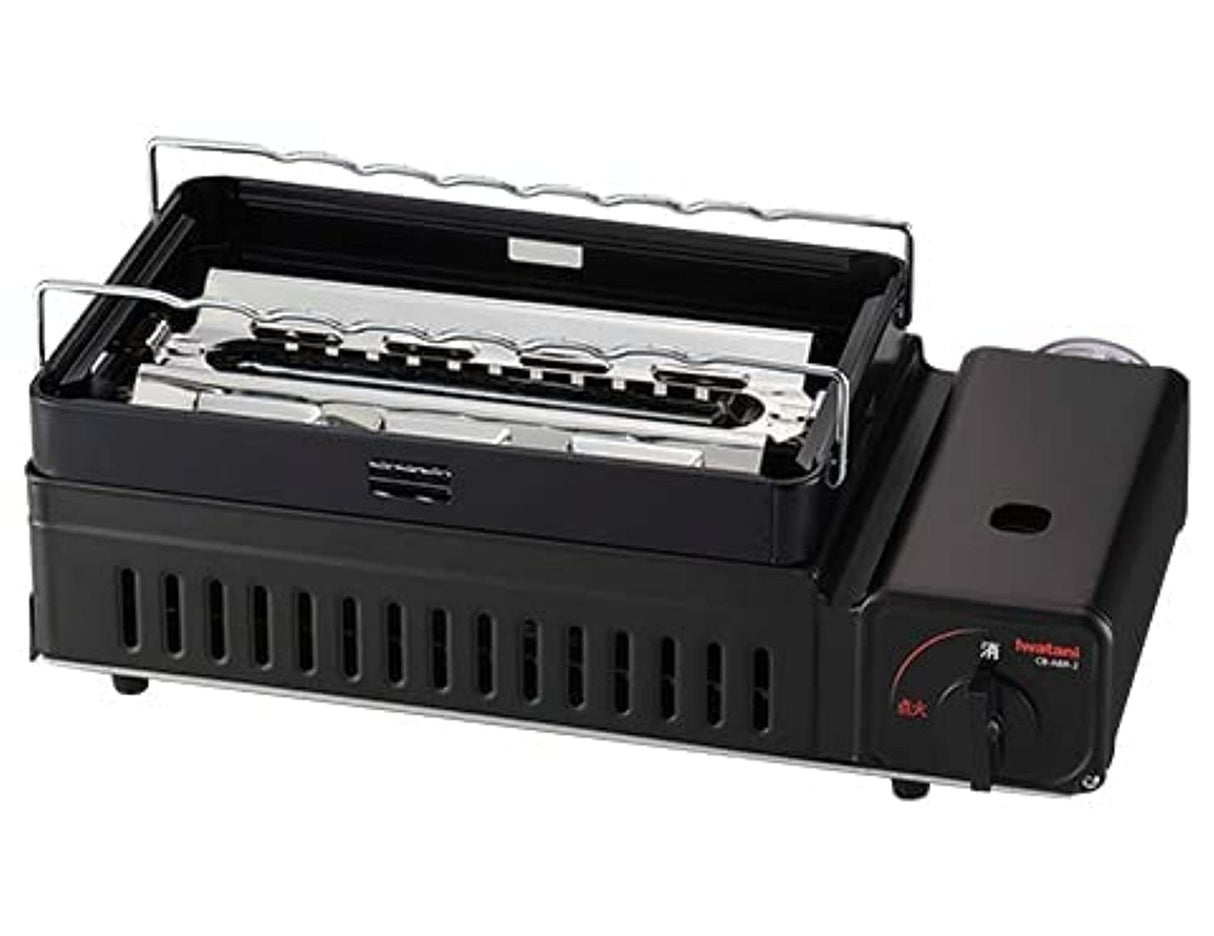 Iwatani Portable Gas Grill BBQ Stove ABURIYA2 CB-ABR-2, Black Iwatani