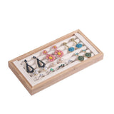Kanwoder Bamboo Ring Holder,Ring Display Stand,Jewelry Organizer Stand for Rings Earrings Selling（Beige） Kanwoder