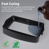 ELEGOO Standard 2.0 Photopolymer Resin 2000g Grey, Rapid Precise Printing Resin 405nm LCD UV-Curing for LCD/DLP/MSLA 3D Printer ELEGOO