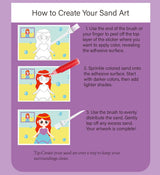 MoimTech Sand Art Kits for Kids,16 Arts and Crafts Designs,Sheet Sand Art Painting Cards,Princess and Castle Theme,Reusable Sand Tray 12 Color Sands & Tools,Stocking Stuffers for Kids MoimTech