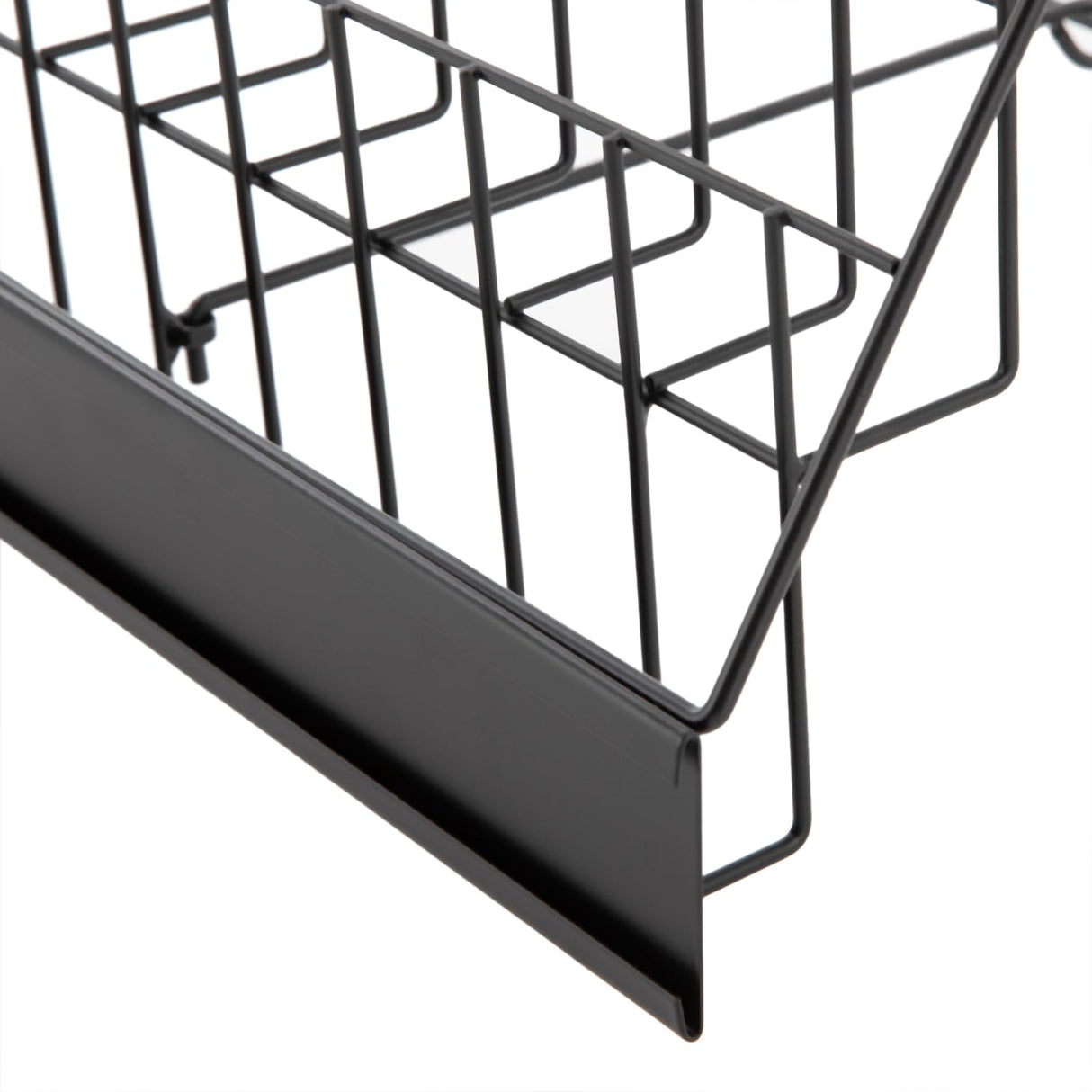 Metal Wire Magazine Rack, 6 Tier Tabletop Book Dispaly Stand, Collapsible Commercial Display Holder for Comic, Greeting Card, Literature, Trade Show, Art Print (Black) Netcoin