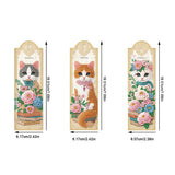 3Pcs 5D Diamond Art Bookmarks for Book Lovers, Handmade DIY Diamond Painting Bookmarks with Tassels for Graduation Birthday JBTM24