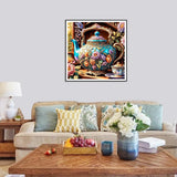hill froeistung 5D Colorful Teapot Diamond Art Painting Kits for Adults,Flower Diamond Art for Beginners, DIY Full Drill Teacup Diamond Art Painting(12X12 inch) hill froeistung