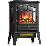 R.W.FLAME Electric Fireplace Stove Heater with Thermostat Control, 15" Cathedral Stylish Small Fireplace Heater, 3D Realistic Flame Effects, Adjustable Heating Mode, Overheating Safe Design R.W.FLAME