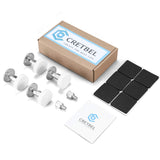 CRETBEL 4PCS Adjustable Bed Frame Anti-Shake Tool (Upgraded) for Loft Beds, Headboard Stoppers with Free Furniture Pads and Screws, Protect The Wall from Banging, Easy to Install (1.1-2.5in) CRETBEL