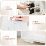 Giantex 47-Inch Bookshelf, Modern Wooden Geometric Bookcase with Open Shelves, Anti-Tipping Kits, Wood Book Case Shelf, Open Cube Storage Organizer Display Rack for Living Room Giantex