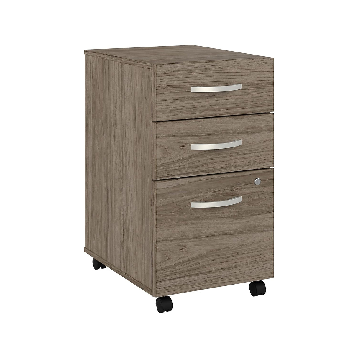 Bush Business Furniture Studio C 3-Drawer Mobile Vertical File Cabinet, Letter/Legal Size, Lockable, Modern Hickory (SCF216MHSU) Bush Business Furniture
