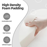 ECOTOUGE French Vintage Button-Tufted Upholstered Entryway Bench, Linen Fabric Accent Bench with Distressed Wood Legs for Living Room, Foyer, Dining Room, Beige ECOTOUGE