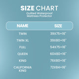 DANYDude 100% Waterproof & Breathable Queen Mattress Protector, Fitted Queen Size Bed Cover, 16 Inch Deep Pocket, Machine Washable DANYDude