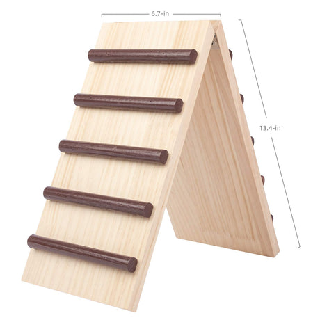 Niteangel Wooden Cage Bridge for Rabbits, Guinea Pigs and Chinchilla, Large Size Niteangel