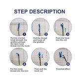 ROCKY&CHAO Latch Hook Kits Home Rug for Home Decoration 60 x 40 cm, DIY Latch Hook Kits, Rug Making Kit for Adults and Kids 23.6"x15.7", Birthday Gifts for Woman(Home) ROCKY&CHAO