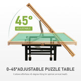 BuilderButler 2000 Pieces Puzzle Table with Wheels, with Drawers and Cover, 40.16"x28.5" Adjustable Height & 45° Tilting, Puzzle Board for Adults BuilderButler