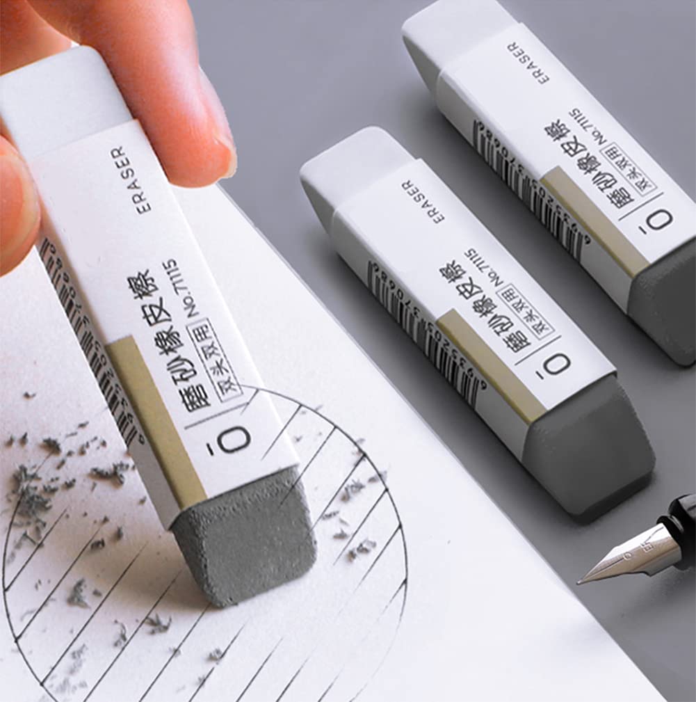 Sand Eraser 3-Pack, Designed to Remove Colored Pencil and Ink Markings Fengirl