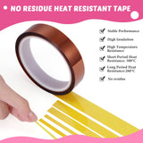 Kosiz 20 Pcs Heat Tape Dispenser Set 2 Heat Resistant Gloves with Silicone Bumps 6 Multi Size Heat Tape for Sublimation Mini Cutter Pen Set Nonskid Weighted Base Tape Holder for Heat Press (Rose Red) Kosiz