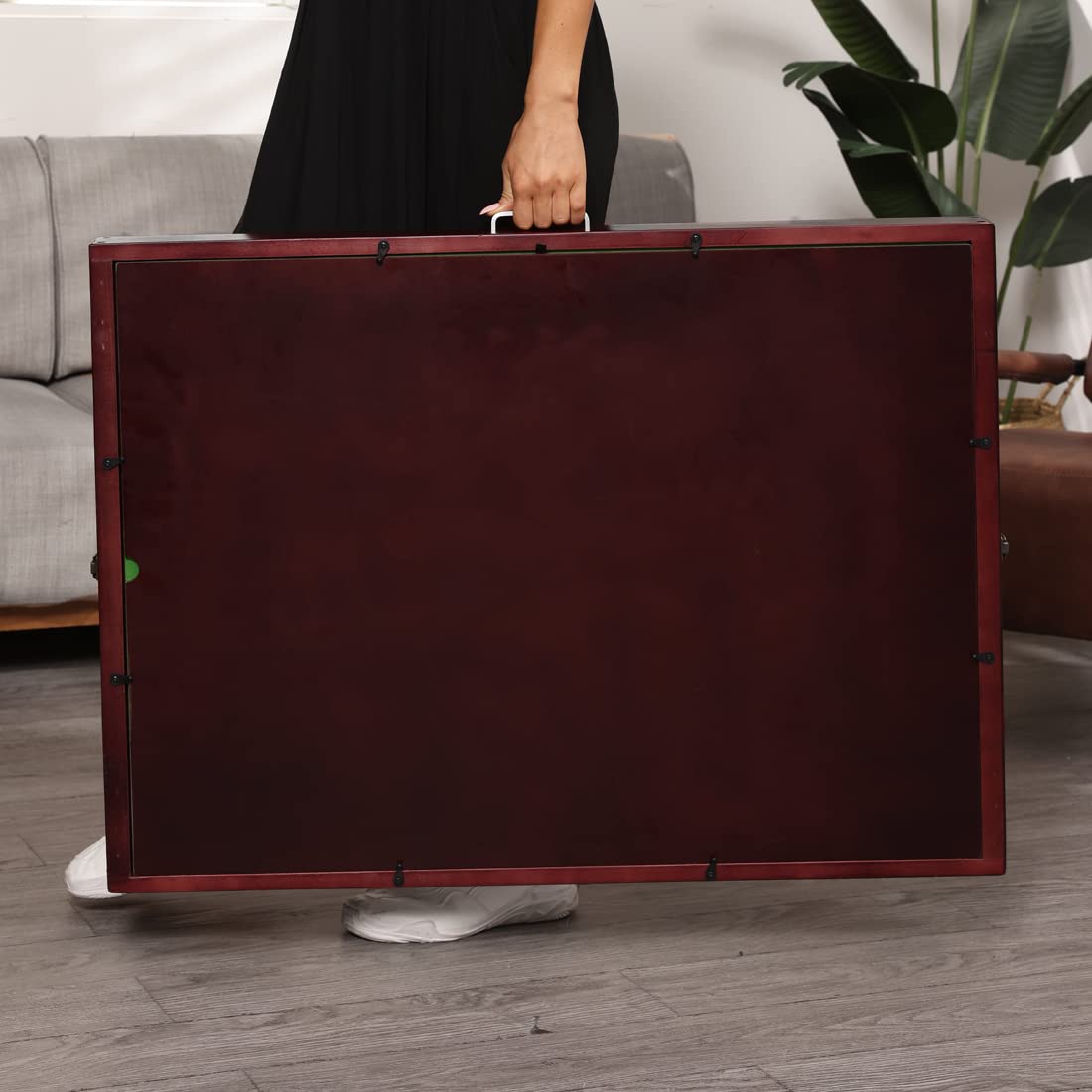 Kcelarec Wooden Jigsaw Puzzle Table with 2 Drawers for Puzzle Amateur,Large Portable Folding Puzzle Table with Tilting Non-Slip Surface,Jigsaw Table for 1500 Pcs Puzzles Kcelarec