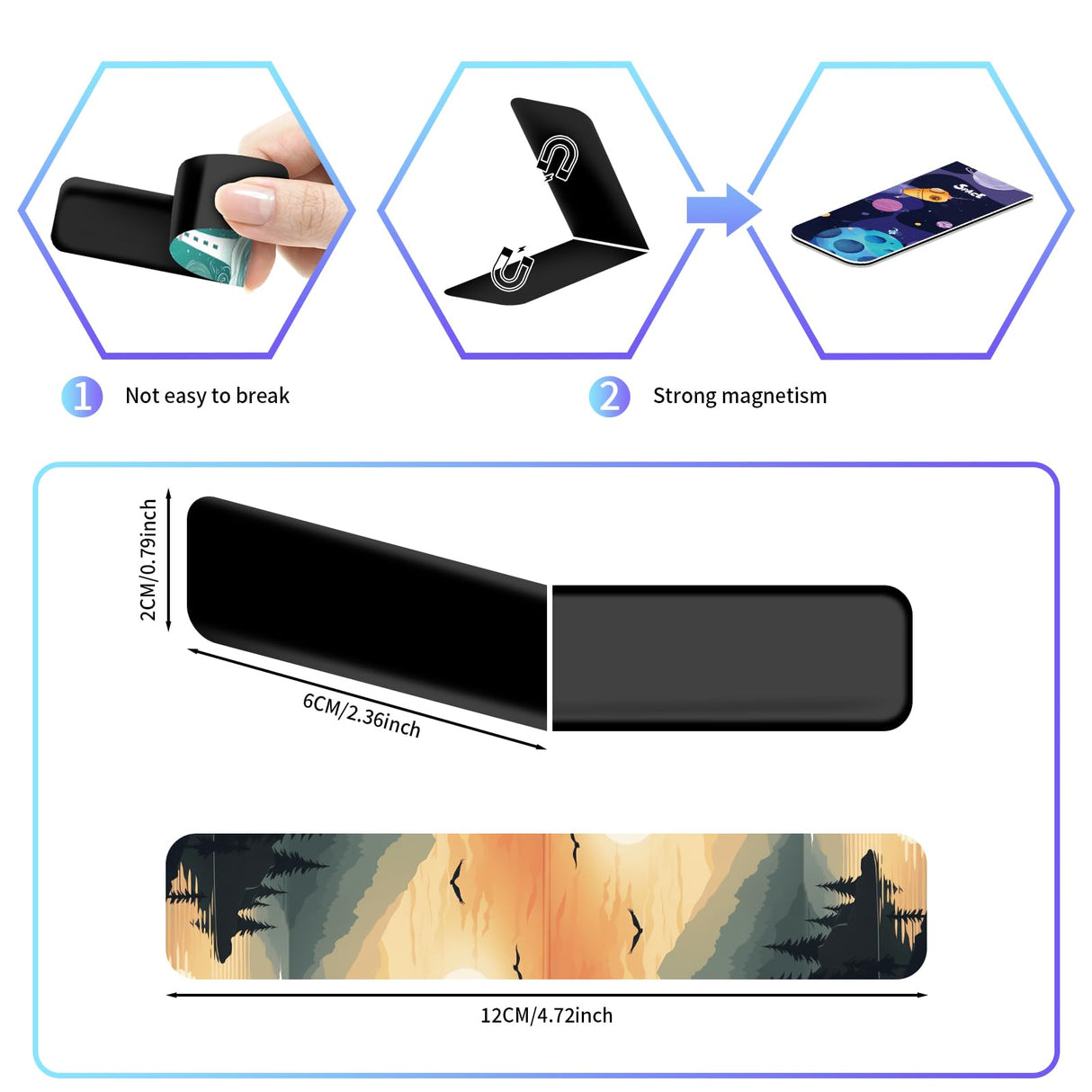 48 Pieces Magnetic Bookmarks Magnet Page Markers - Book Marks for Reading Women & Men with Storage Boxes - Cute Magnet Bookmark Clips for Reading Pleasure LUAVIARU