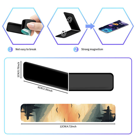 48 Pieces Magnetic Bookmarks Magnet Page Markers - Book Marks for Reading Women & Men with Storage Boxes - Cute Magnet Bookmark Clips for Reading Pleasure LUAVIARU