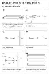 Mkono Wood Sunglasses Storage Organizer Wall Mounted Rustic Eyeglasses Display Holder Eyewear Glasses Hanging Rack for Entryway Living Room Bedroom, 3 Pack, Brown Mkono