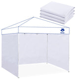Fanpat Instant Canopy Tent Sidewalls for 10x10 Pop Up Canopy Waterproof,99% UV Protection，3 Piece Sidewalls, White(3PCS Sidewall Only, Canopy Tent NOT Included) FANPAT