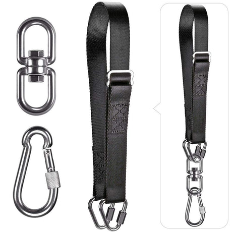 Dolibest Punching Bag Hangers Strap, Heavy Bag Strap Hanger for Home Gym Training Workout Fitness Conditioning Pull Ups and Dips Exercises Equipment Dolibest