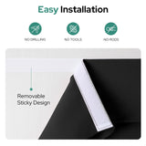 HOMEIDEAS Blackout French Privacy Door Curtains for Door Window,Curtains for Glass, Thermal Insulated Tie Up Shade Window Covering for Bedroom, Black, W26 X L40 Inch, 1 Panel HOMEIDEAS