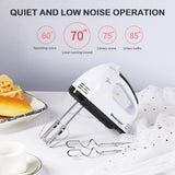 Showvigor Handmixer Electric Handheld - 7 Speed Portable Kitchen Mixer Electric with 5 Stainless Steel Accessories Whisk, Food Beater for Whipping Mixing Cookies Cakes Eggs Dough Showvigor
