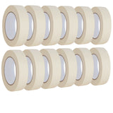 Lazybug studio Masking Tape 1 inch 12 Pack, Adhesive Painting Tape Bulk for General Purpose Use, 1 inch x 55 Yards x 12 Rolls, 660 Yards in Total Lazybug studio