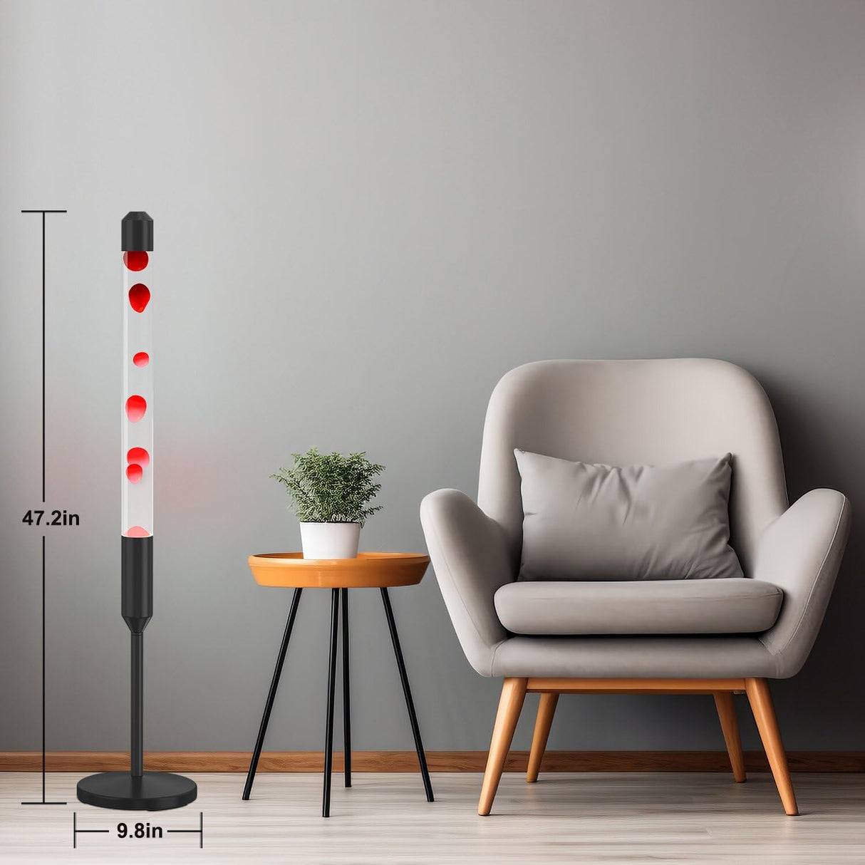 Kyzfy 47.5-Inch Liquid Motion Lamp,Magma Lamp, Mood Relaxation Light，Suitable for Home Decoration, Living Room, Office, Bedroom, café (47.5in) Kyzfy
