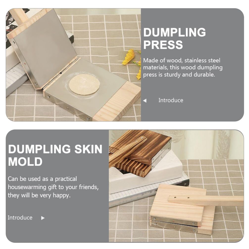 Yardwe Wooden Tortilla Press Mexican Tortillera Presser Dumpling Skin Maker Dough Presser Tool Yardwe