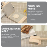 Yardwe Wooden Tortilla Press Mexican Tortillera Presser Dumpling Skin Maker Dough Presser Tool Yardwe
