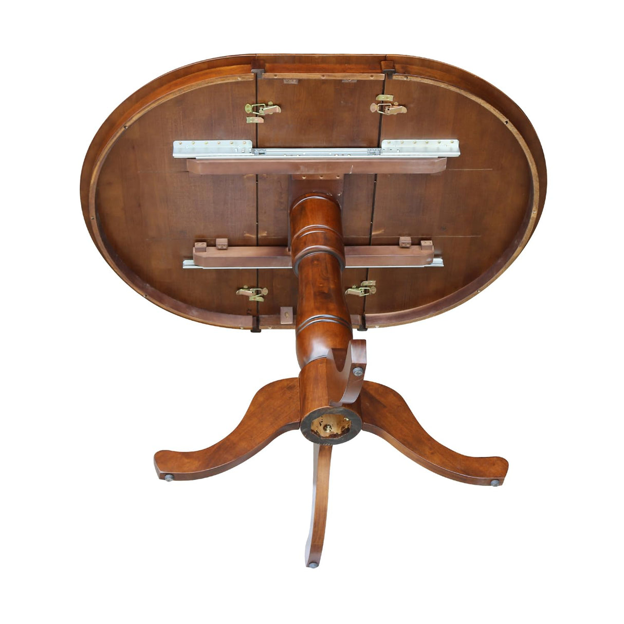 International Concepts Counter Height 36-Inch Round Extension Table with 12-Inch Leaf, Espresso IC International Concepts