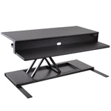 Stand Steady Flexpro Power 40 Inch Electric Standing Desk | Electric Height-Adjustable Stand up Desk | by Award Winning Holds 2 Monitors + Laptop! | Easy Quiet Adjustments! (Black) (40") Stand Steady