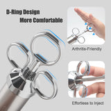 Ofargo Meat Injector, Meat Injectors for Smoking, 3 Marinade Injector Syringe Needles; Injector Marinades for Meats, Turkey, Beef; 2-Oz, User Manual Included Ofargo