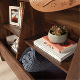 Sauder Willow Place Dual-Purpose Footboard Bookcase in Grand Walnut Finish Sauder