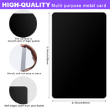 300 Pcs Metal Business Cards Black Metal Business Card Blanks for CNC Engraver Laser Engraving Reliable and Sturdy Multipurpose Aluminium Business Card Blanks Thickness 0.01 Inch Danghyuk